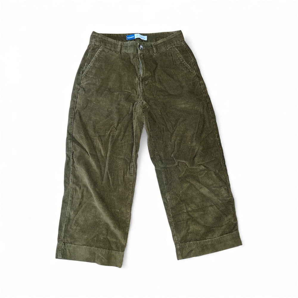 Old Navy Olive Green Wide Leg Corduroy Pants